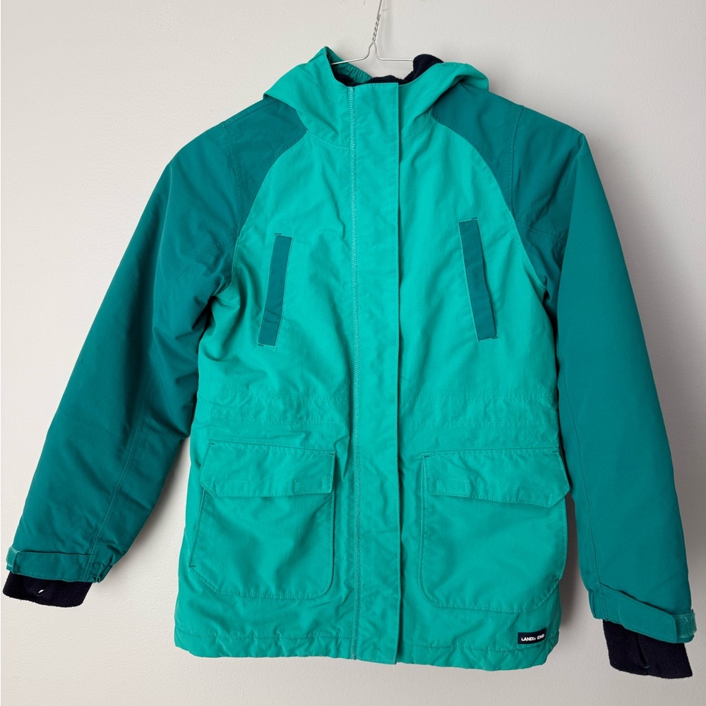 Lands' End Kids Squall Waterproof Insulated Jacket  Aqua Splash/Harbor Blue
